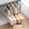 Lazy Corner Pull-Out Double-Layer Multifunctional Bathroom Sink Cabinet Storage Rack