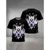 Evil Spirit Gengars Print Baby Clothing 5 To 14 Years Male Outdoor Clothes for Children Boy Girl Child T-Shirt Top Shirts
