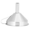 304 Stainless Steel Filling Funnel Separatory Oil Beer Coffee Water Liquid Funnel Kitchen ToolMedium Size 13cm