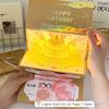 Traditional Foldable 3D HongBao Birthday Greeting Card DIY Packing Birthday Cake Money Bag Warm Best Wishes for Celebration