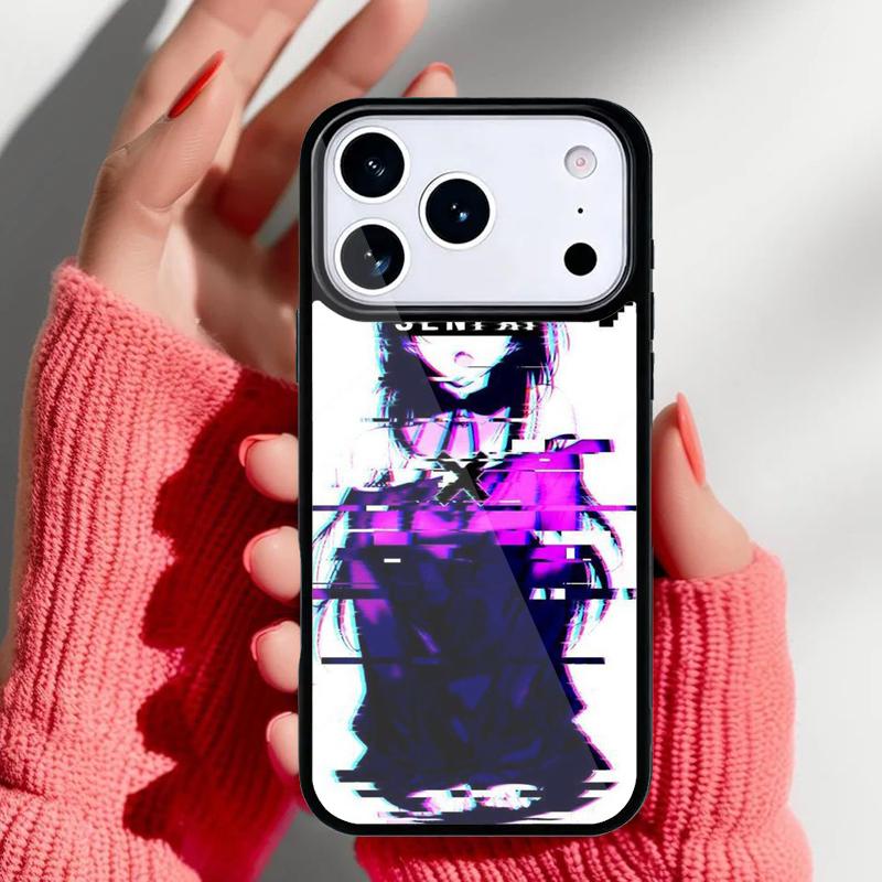 Sad Japanese Phone Case for iPhone 17 Air 16e 15 14 13 Pro Max Back Cover for 12 11 Pro Coque