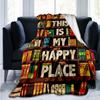 Book Lovers Blanket Avid Readers LibrariansThis Is My Happy Place Printed Blanket