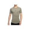 Футболка Dri-Fit Pro Soft Удобная Дышащая Реглан с коротким рукавом Мужские топы Светло-армейский-зеленый Черный FB7933-320