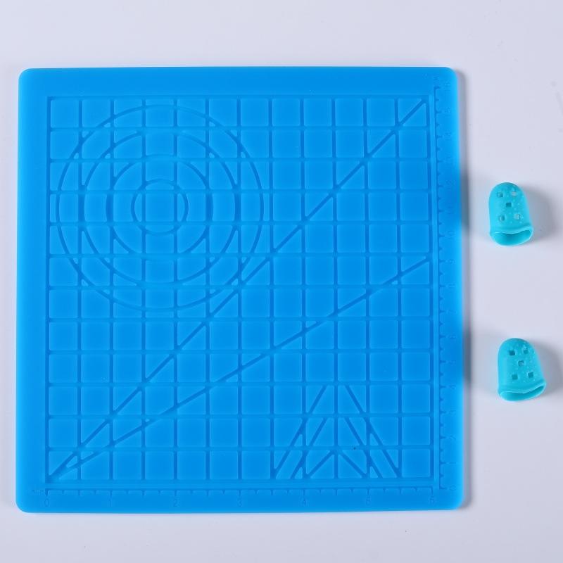 3D-ручка для рисования Силиконовый коврик DIY С 2 защитными накладками на пальцы Шаблон Инструмент для рисования Силиконовая подкладка Инструменты для рисования для детей Взрослых