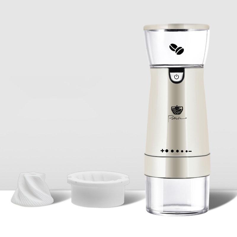 Портативная электрическая кофемолка, перезаряжаемая от USB, ручная кофемолка из нержавеющей стали, кофемолки, кухонные аксессуары