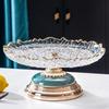 Yode Роскошная Золотая Кайма Хрустальная Стеклянная Фруктовая Тарелка