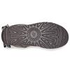 UGG Sheepskin Warm Durable Non-Slip Plaid Ribbon Short Snow Boots Women Boots Gray 1118935-CHRC