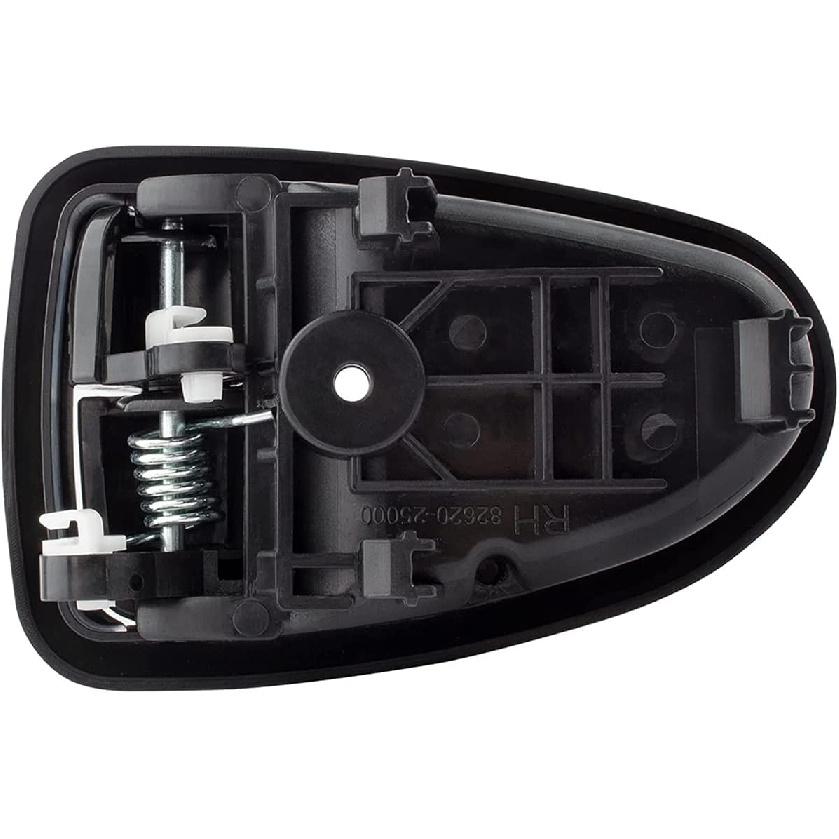 2 Smooth Black Interior Inside Door Handles for Hyundai Accent 2000 2001 2002 2003 2004 2005 2006 Front or Rear Left and Right Side w/Door Lock