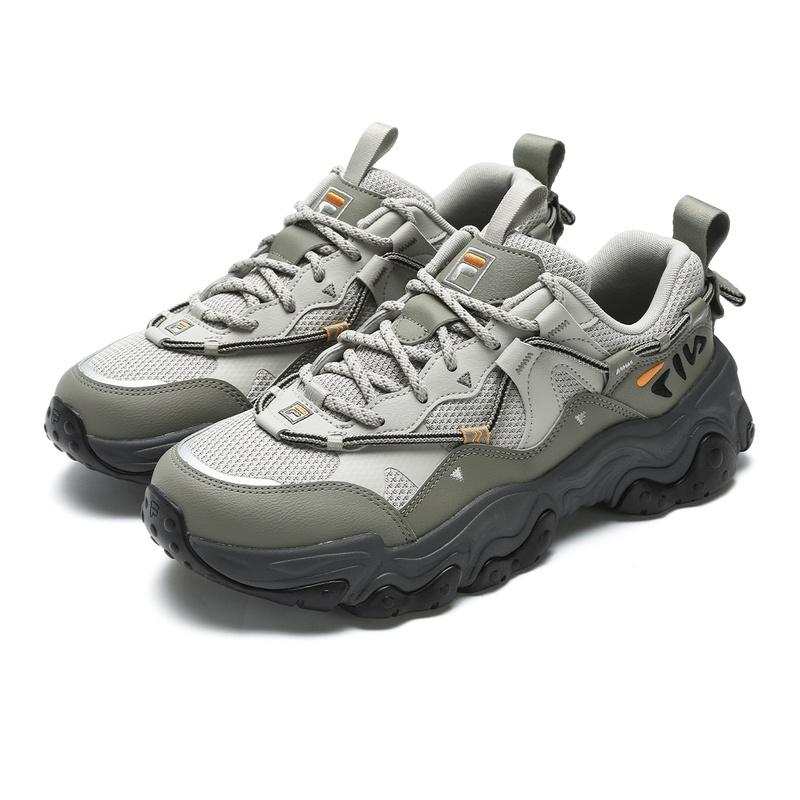 FILA FLUID 5 Low top Running Shoes Men's Gray Green F12M442115FAB