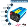 6000W (Peak) 12V To 220V 3000W Rated Power Pure Sine Wave Inverter with Display For Truck RV Home Solar Off-Grid System