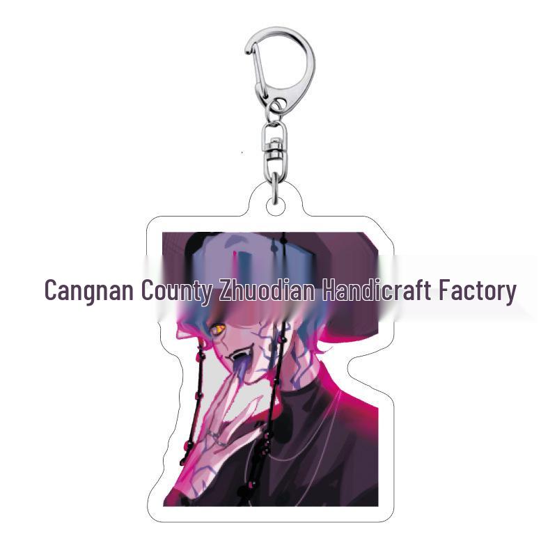 K-pop Брелок для ключей с женской группой «Охотники на демонов»: Милый акриловый брелок для школьной сумки Lumi, Zoe, Mira & Qin Yu