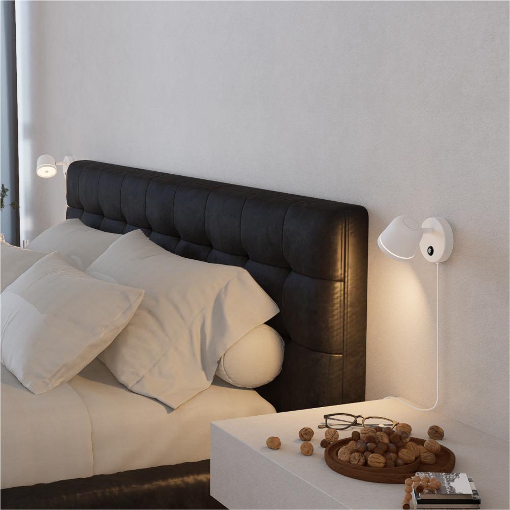 Aisilan Регулируемый светодиодный настенный светильник с регулируемой яркостью, настенный светильник для помещений с сенсорным выключателем, прикроватная лампа, алюминиевый светильник