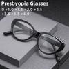 New Fashionable Cat Eye Presbyopia Glasses Men's and Women's High-definition Anti Blue Light Glasses Diopter To +4.0