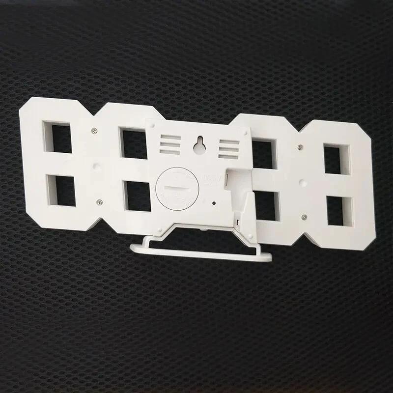 3D светодиодные цифровые часы, светящиеся модные настенные часы, многофункциональные креативные электронные часы с USB-разъемом, украшение для дома