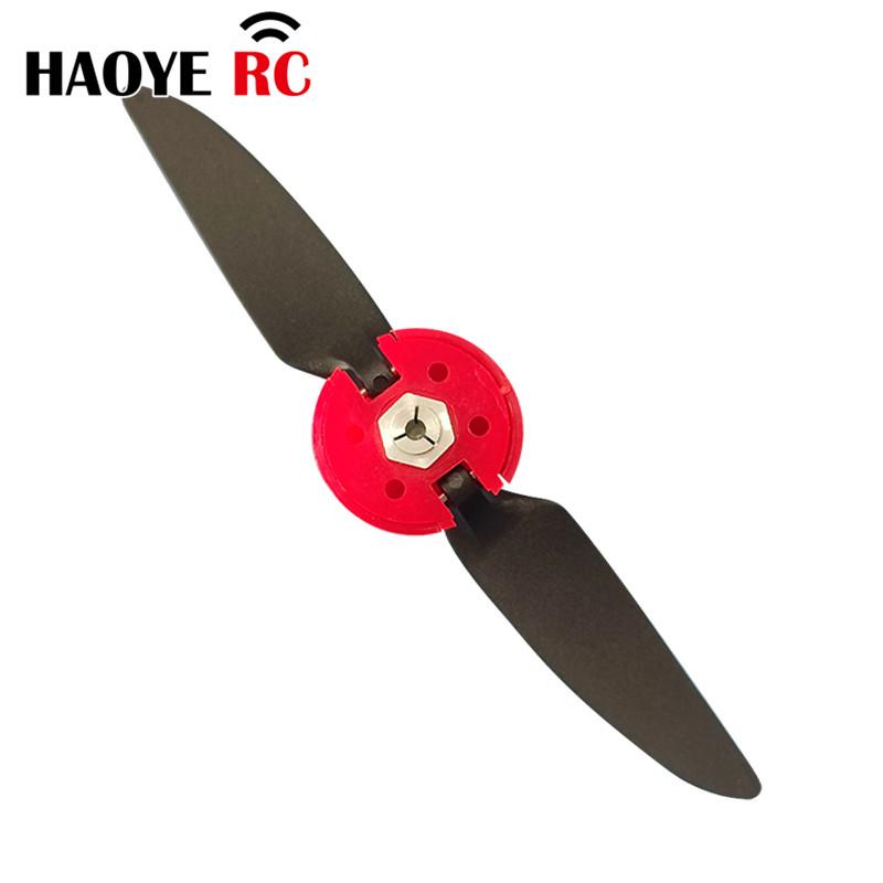 Haoye 2 Sets Folding Propeller 6x4 7.5x4 8x4.5 8x6 11x6 With Spinner Cover Motor Shaft2.3/3.0/3.17/4.0mm RC Plane Glider Drones