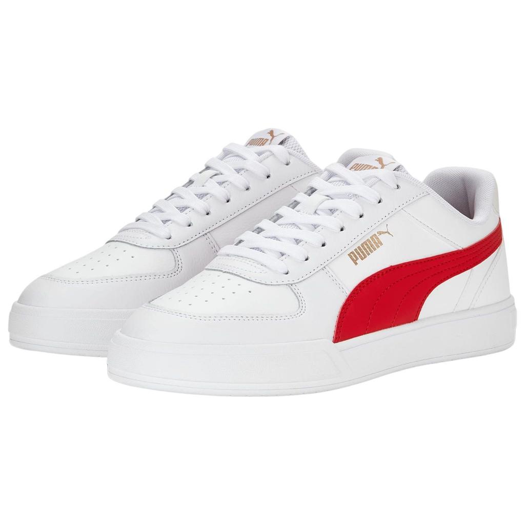 Puma Caven Comfortable Durable Low-Top Sneakers Unisex Sneakers White Red 380810-25