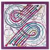 Hot Twill Silk Women Scarf Luxury Brand Europe Design Foulard 130*130cm HorseWhips Printed Square Scarves Fashion Shawls Wraps
