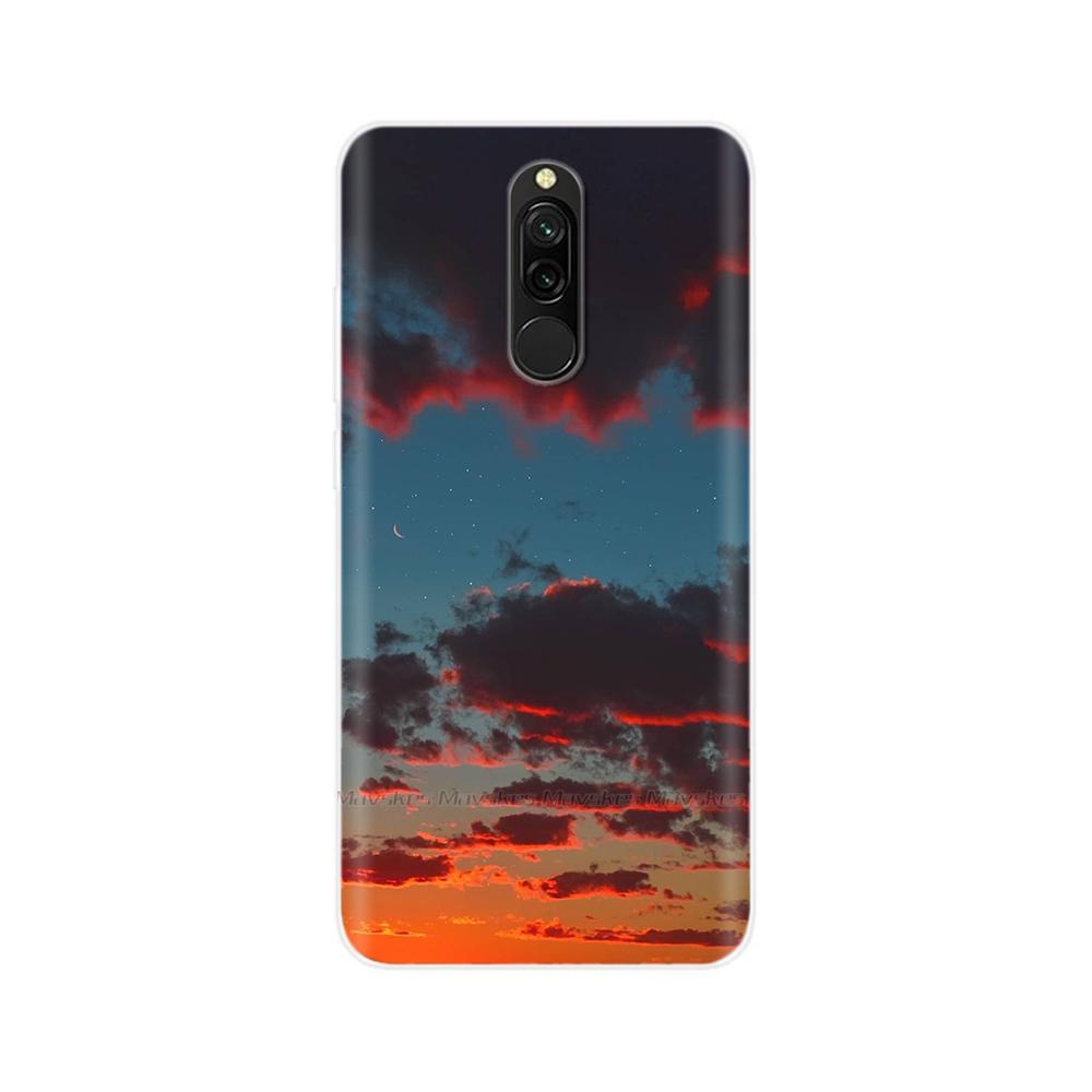 Чехол для Redmi 8 8A Pro, ТПУ Силикон, Ударопрочный, Чехол с Кошкой для Телефона, Для Redmi 8 8A 7 7A redmi7, Прозрачный, Печать, Мягкий