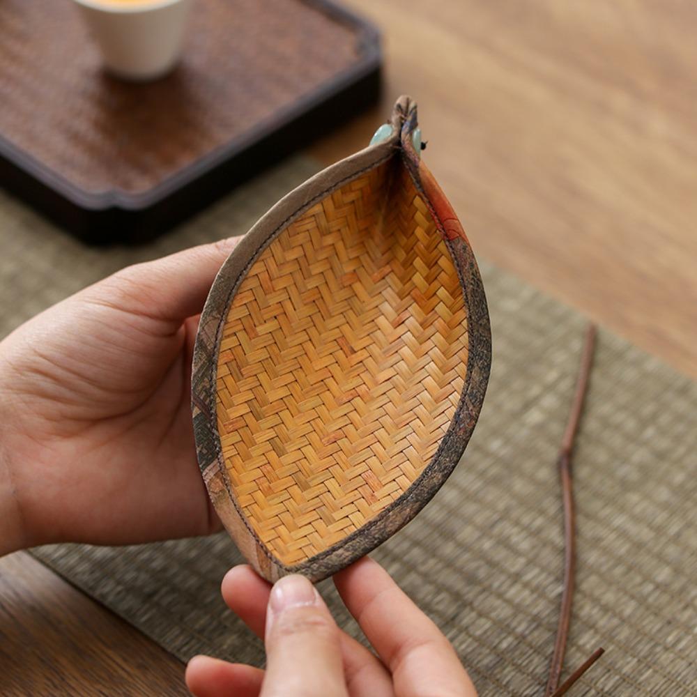 Бамбуковый плетеный чай Chaze Ретро Чайный совок Кунг-фу Чайные аксессуары Чайная лопатка Чайный энтузиаст