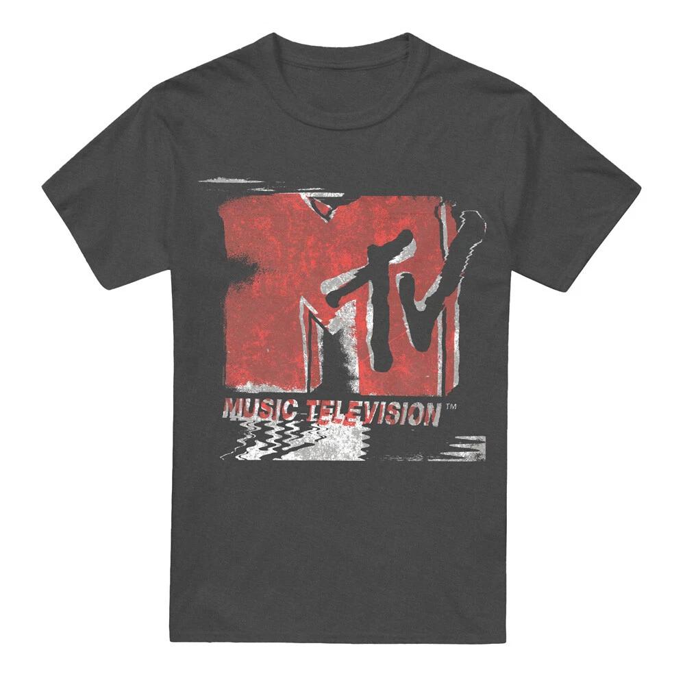 MTV Washed Out Logo T-Shirt, Charcoal Heather