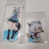 [USED] Shirakami Fubuki Korea Collaboration Cafe Acrylic Stand Set