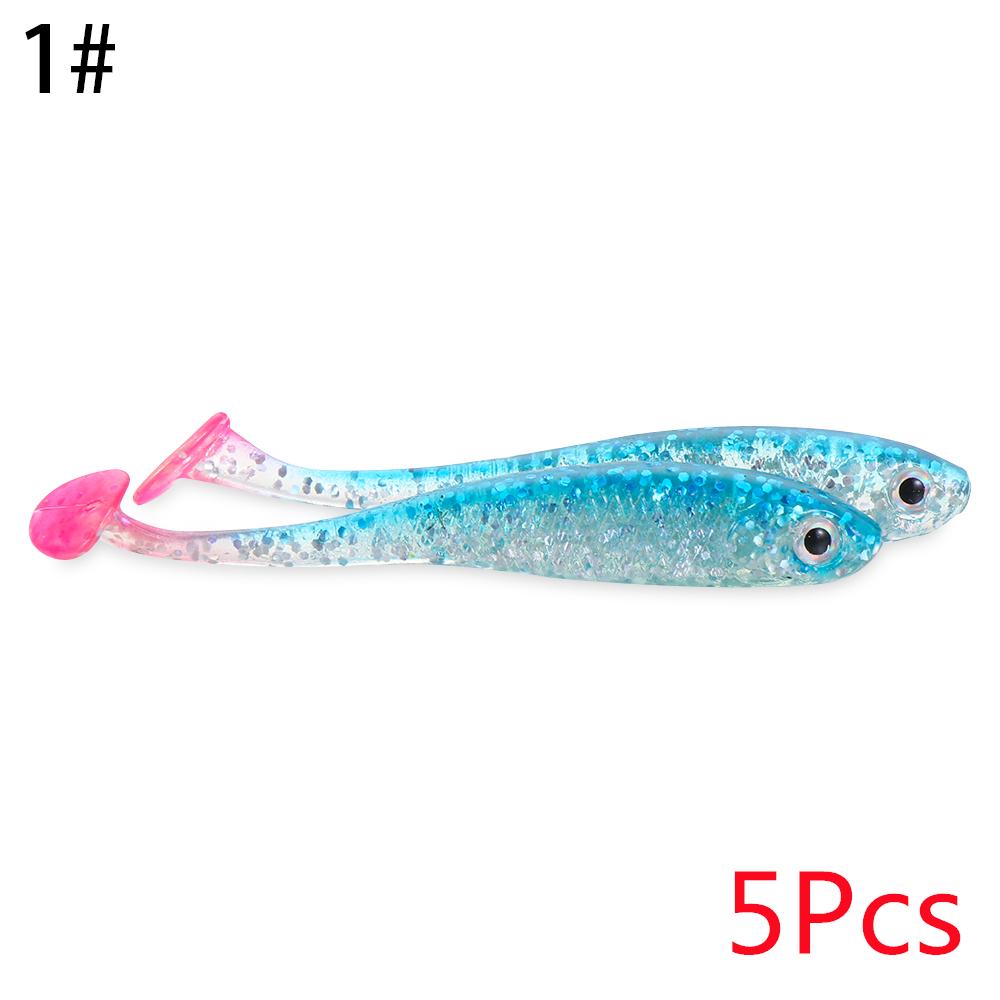 Рыболовные снасти, спиннинговые приманки, воблеры с Т-образным хвостом, силиконовые черви, приманка, мягкие рыболовные приманки, джиг-приманка