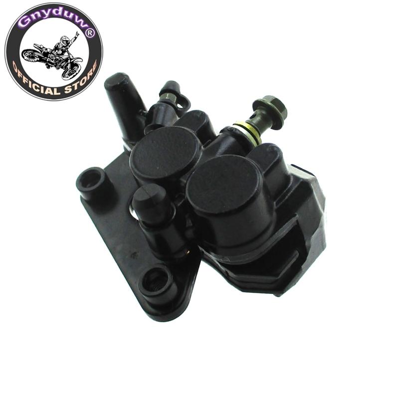 Gnyduw Front Disk Brake Caliper Left For 2 Piston Scooter Moped 50cc 125cc GY6 Baotian Parts