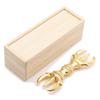 Special Buddhist Statue Vajra 15cm Cypress Wood Carving Buddhist Implement Gold Leaf Finish Paulownia Box Included 27945 Kurita's [Ritual Implements]