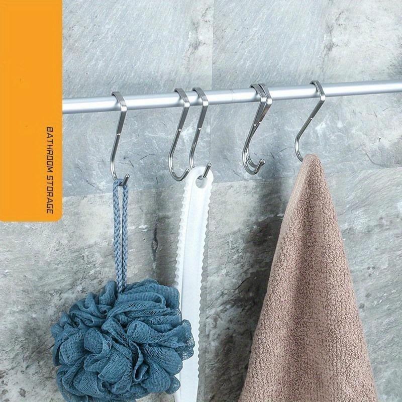 1 шт. Нержавеющая сталь, свободная перфорация, дверь шкафа без крючка, S-образная вешалка для двери, вешалка для задней двери, маленький крючок для одежды