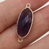 1/5 шт., овальный соединитель с подвеской из кристалла Рейки для исцеления, энергетический натуральный камень аметист, драгоценный камень, соединитель для изготовления ювелирных изделий, ожерелья, браслета своими руками