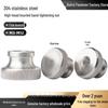 304 Stainless Steel Knurled High Head Nut, Hand-Tightened Adjustment, Step Blind Hole, M4/M5/M6/M8
