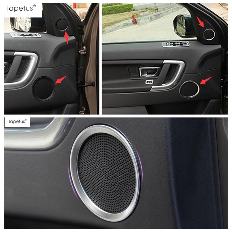 Car Side Door Speaker Audio Sound Loudspeaker Frame Cover Trim For Land Rover Discovery Sport 2015 - ABS Matte Accessories