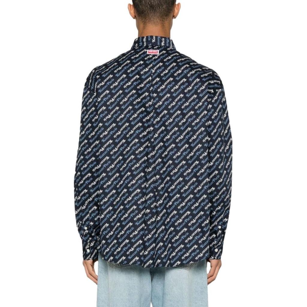 KENZO By Verdy Allover Logo Printed Shirt Men's FE55CH4219P2-77