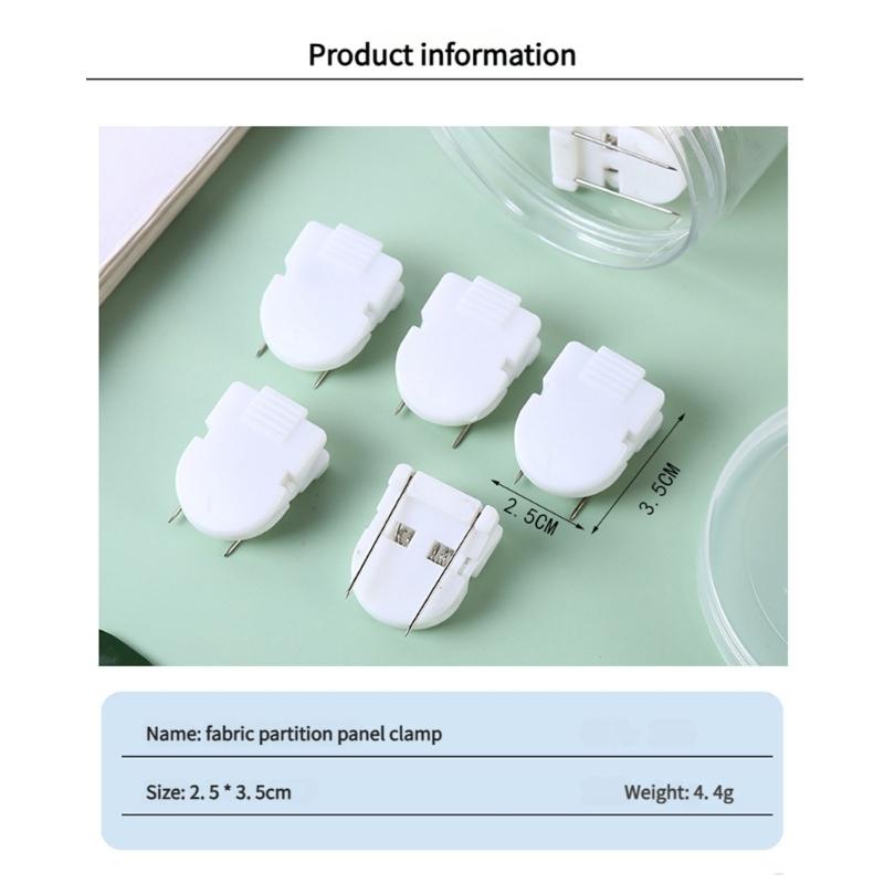 15 шт. Пластиковые клипсы для панелей для тканевых настенных досок объявлений, тканевые клипсы для панелей для дома, офиса, классной комнаты
