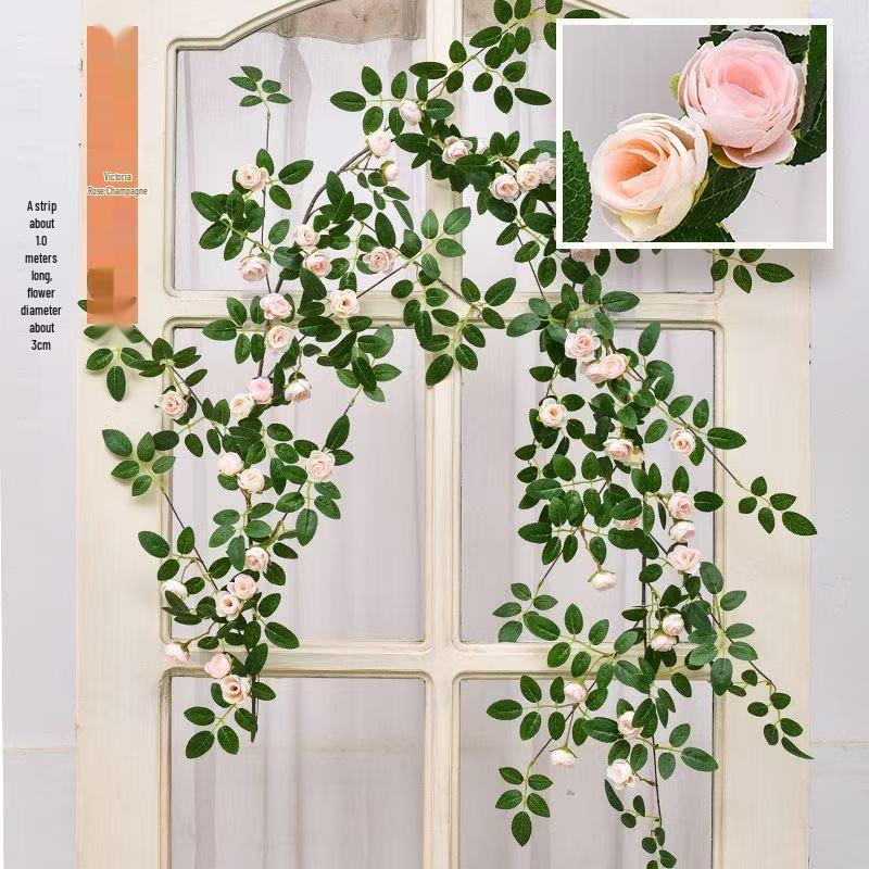 Имитация лозы с цветками розы для украшения стен и ландшафтного дизайна