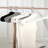 10pcs Flocked Goose-Shaped Pant Hangers, Suitable for Dormitories, Homes, and Schools. Made of Flocked Material, Traceless and Non-slip