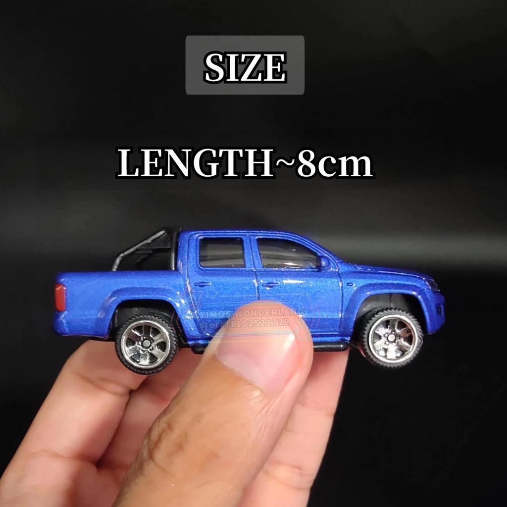 1/64 масштаб Amarok пикап реплика мини грузовик модель автомобиля металлическая миниатюрная художественная фигурка автомобиль литой под давлением ребенок мальчик рождественский подарок игрушка