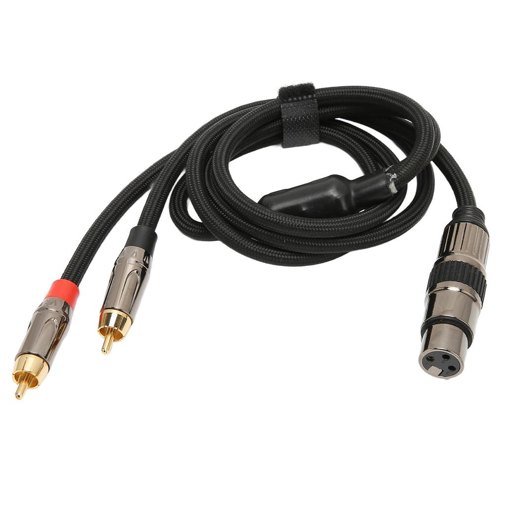 Разветвитель кабеля XLR Female на двойной RCA Male Y, позолоченный разъем XLR Female 3 Pin на двойной RCA Male стерео