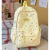 Schoolbag Girl Wind Star Printed Backpack Female Student High Value Large Capacity Commuter Campus Backpack Junior High School Student School Bag