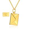 Ожерелье-конверт любовное письмо любовный воротник-цепочка женское ожерелье для пары ювелирный подарок