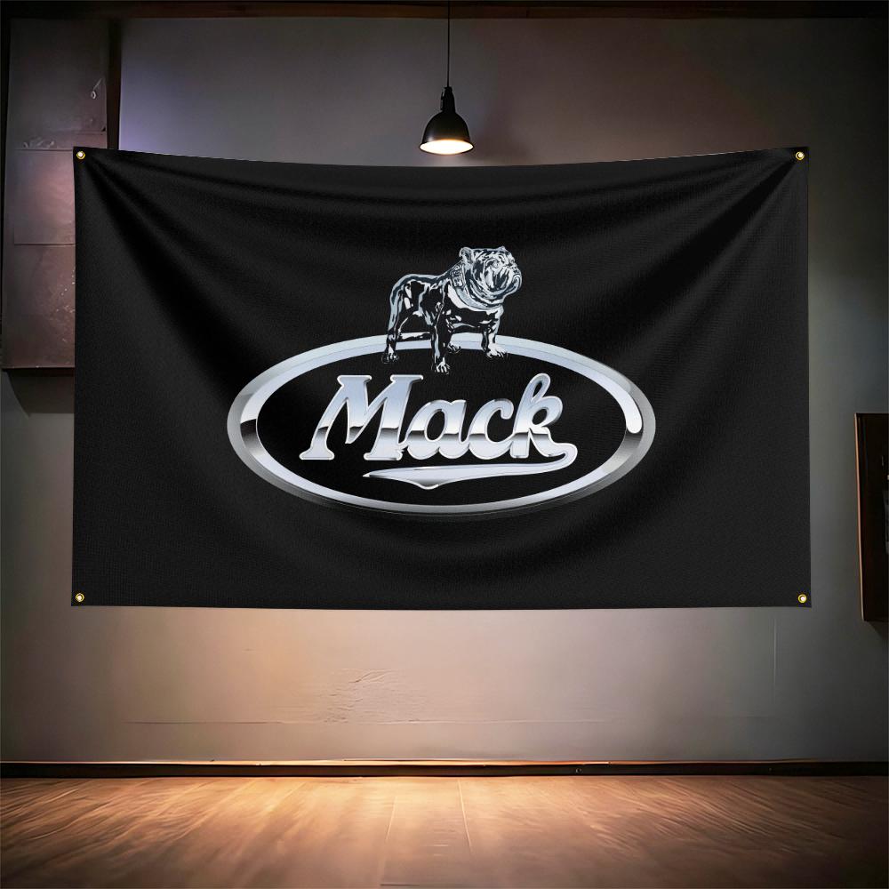 Macks Truck Fans Flag 3x5ft 90x150cm For Truck Garage Bar Wall Decor Banner