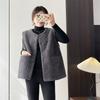 Vest for Women Cotton Autumn Winter Sleeveless Tops Vest Thickened Casual Round-neck Vest
