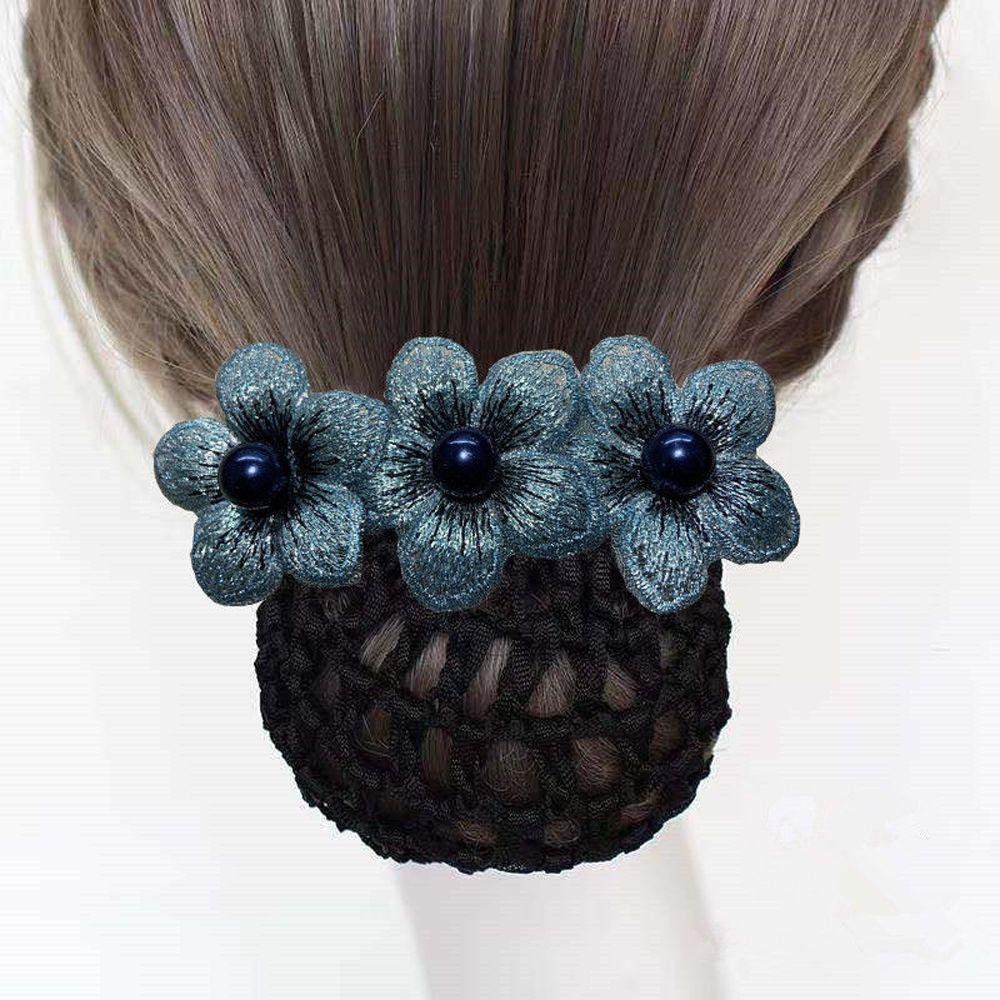 Банковский персонал Сетка Цветок Корейский стиль Головной убор Аксессуары для волос Женская заколка Бант Сетка для пучка Снуд