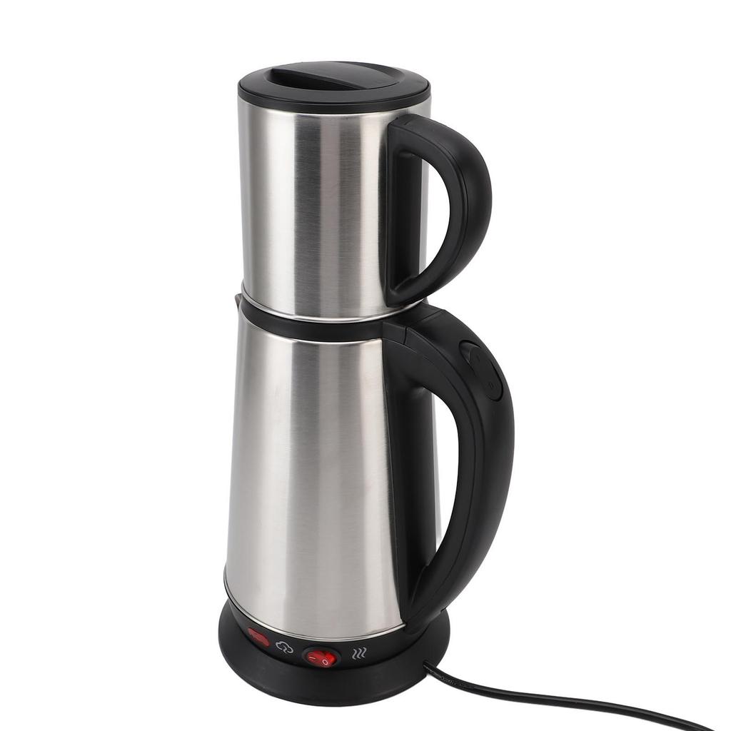 1 л и 2 л Чайник для черного и травяного чая из нержавеющей стали Электрический турецкий чайник Набор Двойной чайник Турецкий заварочный чайник Набор для дома