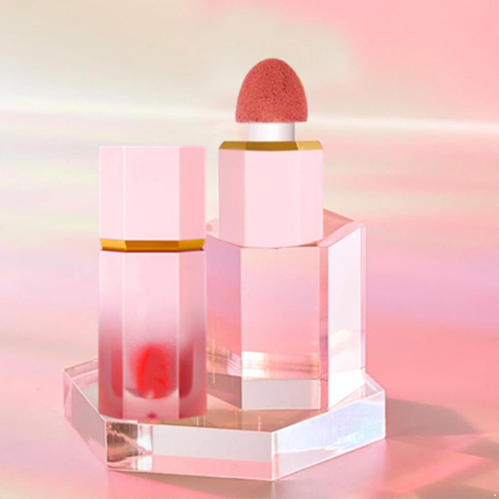 1Pc Women’s Long-Lasting Liquid Blush – Ruddy Sheer Color for Contouring & Highlighting, Waterproof Non-Fading Makeup