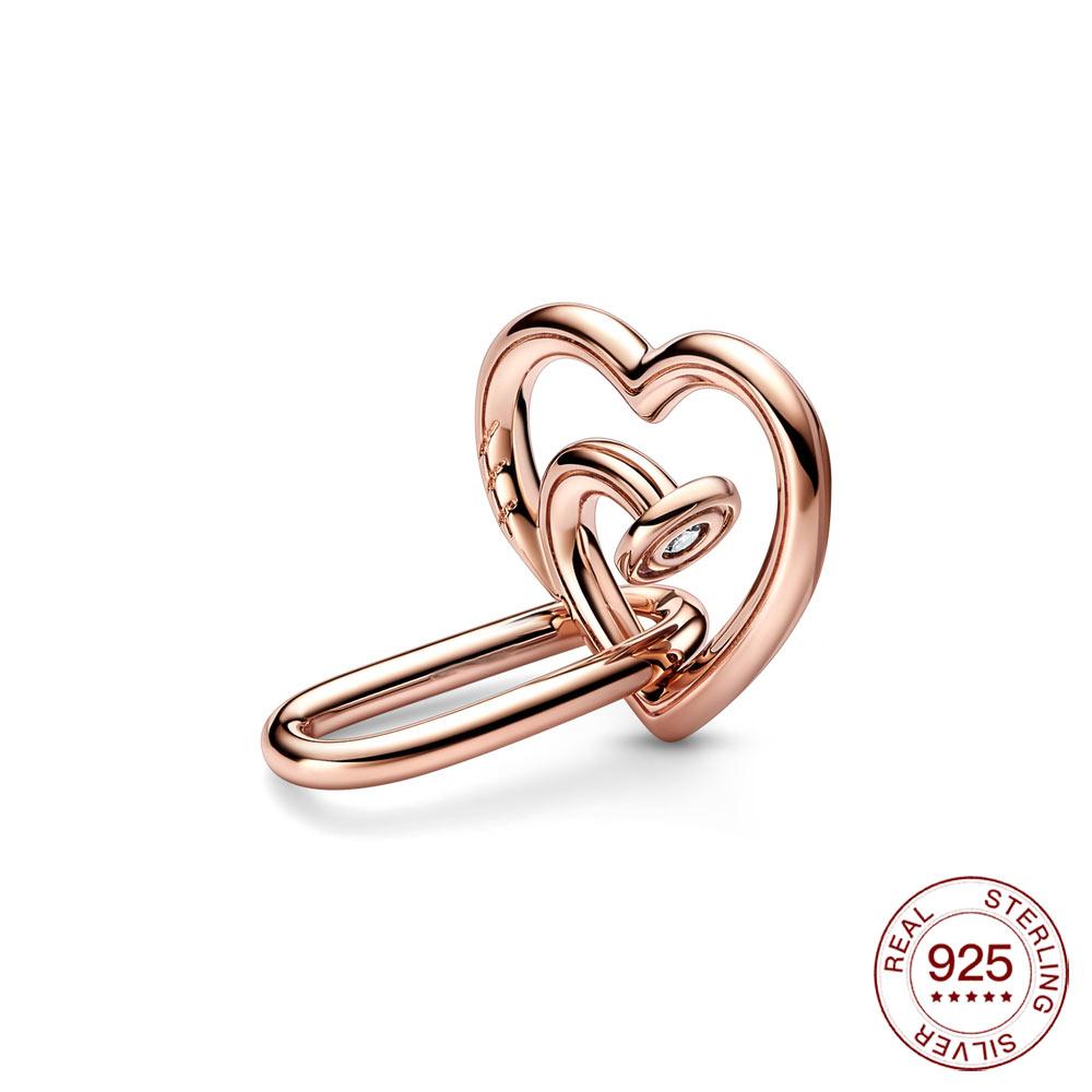 Новый настоящий S925 стерлингового серебра Me Шарм Единорог звезда обруч из бисера подходит оригинальные браслеты Me женские украшения в форме сердца для подарка