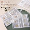 Portable Transparent Jewelry Storage Album, PVC Sealed, Anti-Oxidation Bag for Silver Necklaces & Earrings