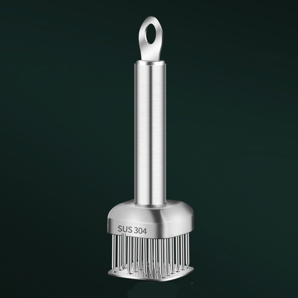 Игла для нежного мяса из нержавеющей стали 304, нержавеющая сталь, отскакивающий дизайн, молоток для стейка, профессиональная игла для разрыхления мяса, барбекю