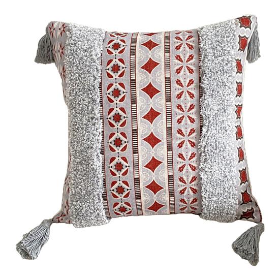 45x45 см тафтинговая наволочка с кисточками в богемном этническом стиле с геометрической застежкой-молнией хлопковый диван украшение для спальни наволочка