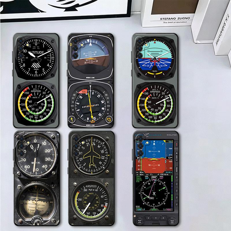 Aircraft Instrument Cockpit Radar Soft Phone Case for Samsung A17 A37 A57 A16 A26 A36 A56 A15 A25 A35 A55 A14 A24 A34 A54 A13 A2